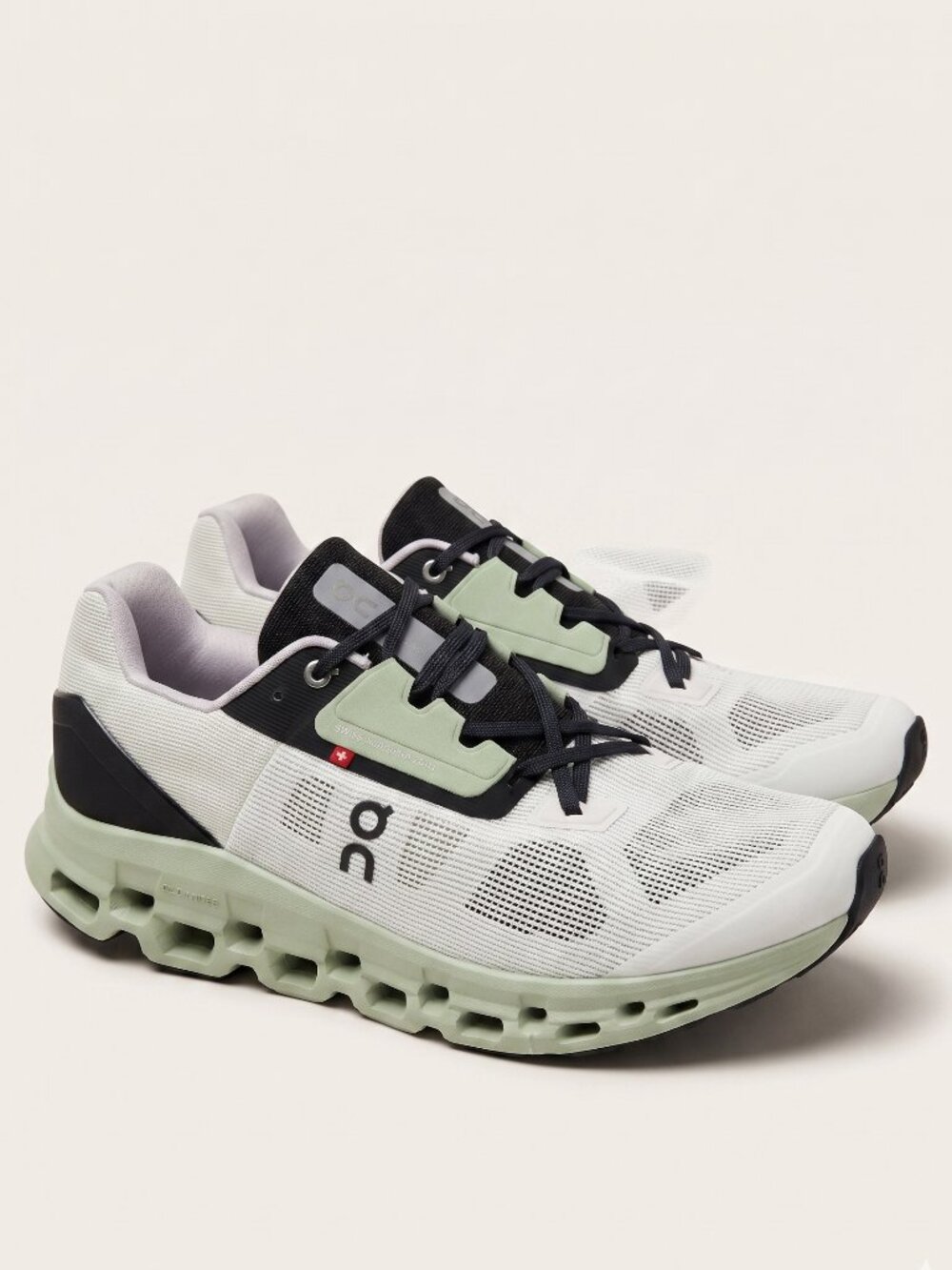 ON RUNNING Cloudrunner 2 White Green Stable Cushion Comfort Running Shoes